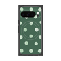 Premium Square Case with Pixelsnap［ Watercolor Dots Retro Color - Green ］