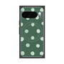 Premium Square Case with Pixelsnap［ Watercolor Dots Retro Color - Green ］