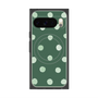 Premium Square Case with Pixelsnap［ Watercolor Dots Retro Color - Green ］