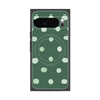 Premium Square Case with Pixelsnap［ Watercolor Dots Retro Color - Green ］
