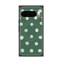 Premium Square Case with Pixelsnap［ Watercolor Dots Retro Color - Green ］