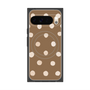 Premium Square Case with Pixelsnap［ Watercolor Dots Retro Color - Brown ］