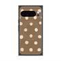 Premium Square Case with Pixelsnap［ Watercolor Dots Retro Color - Brown ］