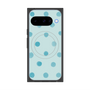 Premium Square Case with Pixelsnap［ Watercolor Dots Retro Color - Light Blue ］