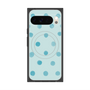 Premium Square Case with Pixelsnap［ Watercolor Dots Retro Color - Light Blue ］