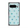 Premium Square Case with Pixelsnap［ Watercolor Dots Retro Color - Light Blue ］
