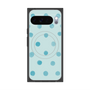 Premium Square Case with Pixelsnap［ Watercolor Dots Retro Color - Light Blue ］