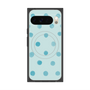 Premium Square Case with Pixelsnap［ Watercolor Dots Retro Color - Light Blue ］