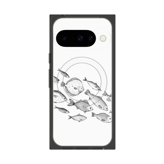 Premium Square Case with Pixelsnap［ Coexist No.2 - White ］