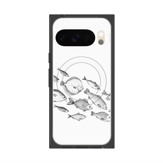 Premium Square Case with Pixelsnap［ Coexist No.2 - White ］