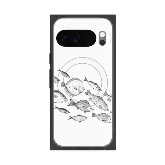 Premium Square Case with Pixelsnap［ Coexist No.2 - White ］