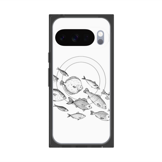 Premium Square Case with Pixelsnap［ Coexist No.2 - White ］