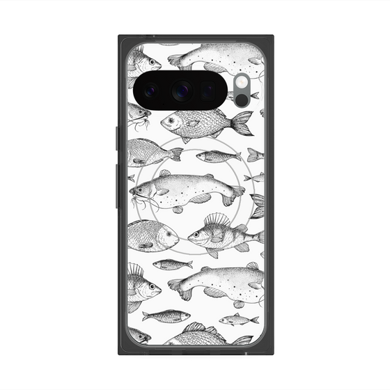 Premium Square Case with Pixelsnap［ Coexist No.3 - White ］