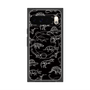 Premium Square Case with Pixelsnap［ Dinosaurs No.2 - Black ］