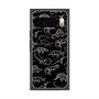 Premium Square Case with Pixelsnap［ Dinosaurs No.2 - Black ］