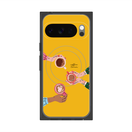 Premium Square Case with Pixelsnap［ Teatime - Yellow ］