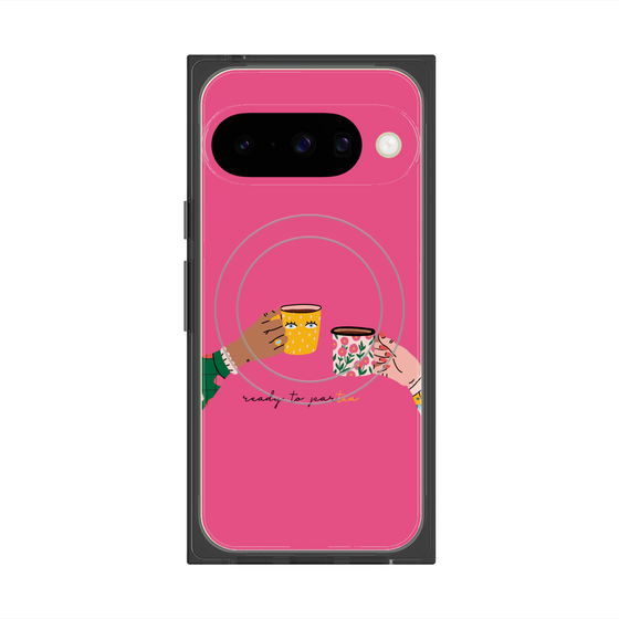 Premium Square Case with Pixelsnap［ Teatime - Pink ］