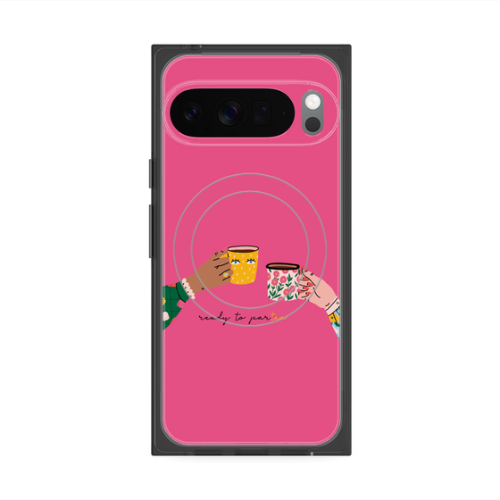 Premium Square Case with Pixelsnap［ Teatime - Pink ］