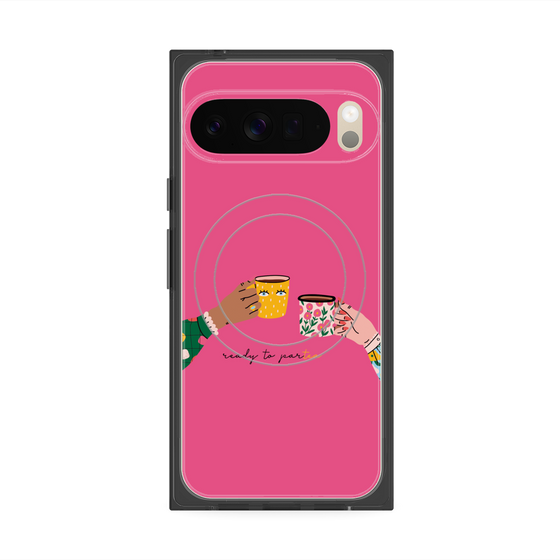 Premium Square Case with Pixelsnap［ Teatime - Pink ］