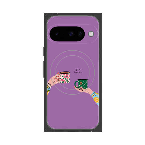 Premium Square Case with Pixelsnap［ Teatime - Purple ］