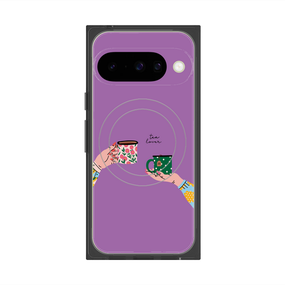 Premium Square Case with Pixelsnap［ Teatime - Purple ］