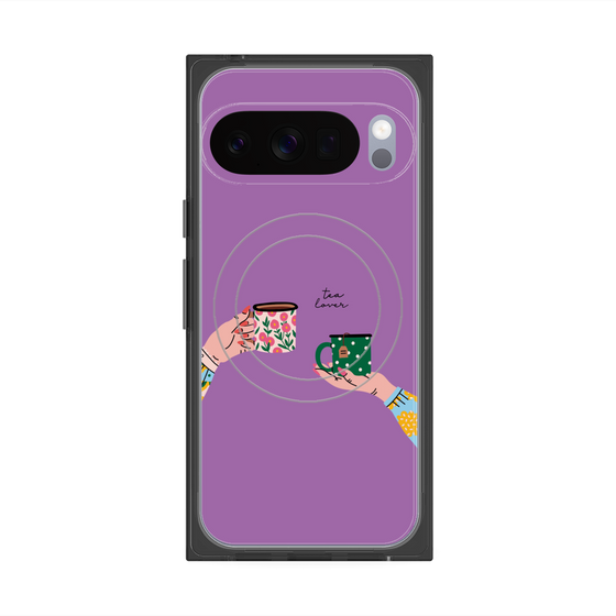 Premium Square Case with Pixelsnap［ Teatime - Purple ］