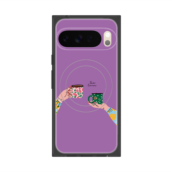 Premium Square Case with Pixelsnap［ Teatime - Purple ］