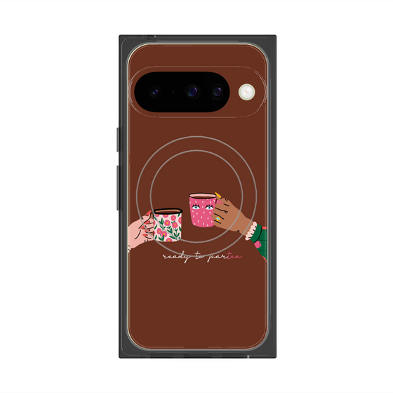 Premium Square Case with Pixelsnap［ Teatime - Brown ］