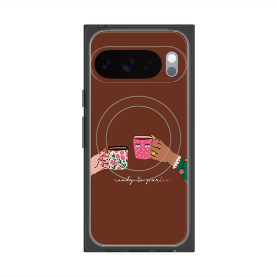 Premium Square Case with Pixelsnap［ Teatime - Brown ］