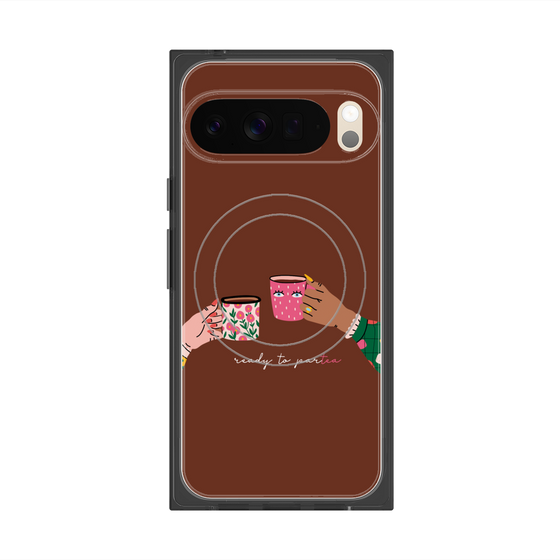 Premium Square Case with Pixelsnap［ Teatime - Brown ］