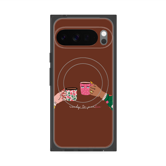 Premium Square Case with Pixelsnap［ Teatime - Brown ］