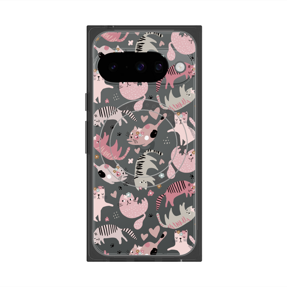 Premium Square Case with Pixelsnap［ Funny Cats - 02 ］