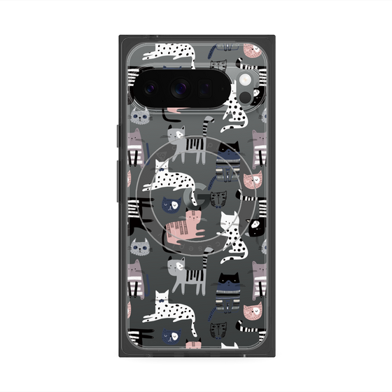 Premium Square Case with Pixelsnap［ Funny Cats - 03 ］