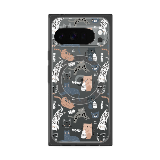 Premium Square Case with Pixelsnap［ Funny Cats - 05 ］