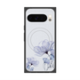 Premium Square Case with Pixelsnap［ Natural Flower - blue ］