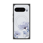 Premium Square Case with Pixelsnap［ Natural Flower - blue ］