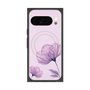 Premium Square Case with Pixelsnap［ Natural Flower - Purple ］