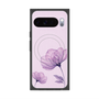 Premium Square Case with Pixelsnap［ Natural Flower - Purple ］