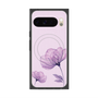 Premium Square Case with Pixelsnap［ Natural Flower - Purple ］