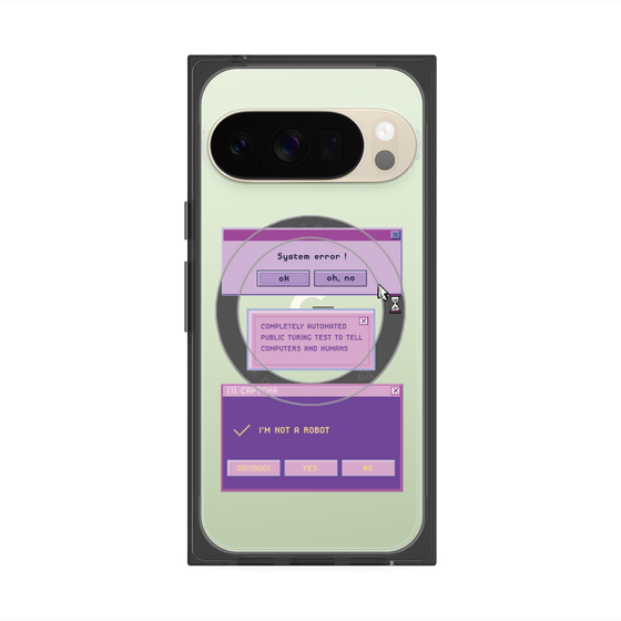 Premium Square Case with Pixelsnap［ I'm NOT A ROBBOT! ］