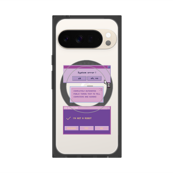 Premium Square Case with Pixelsnap［ I'm NOT A ROBBOT! ］