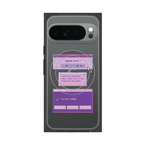 Premium Square Case with Pixelsnap［ I'm NOT A ROBBOT! ］