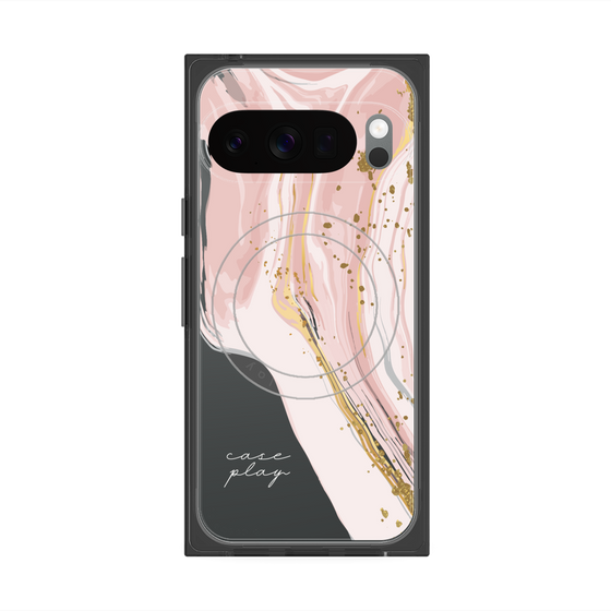 Premium Square Case with Pixelsnap［ Melting pink ］