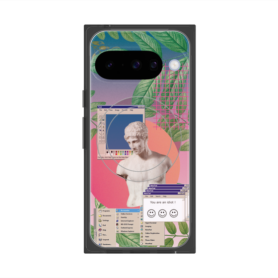 Premium Square Case with Pixelsnap［ vapor wave ］