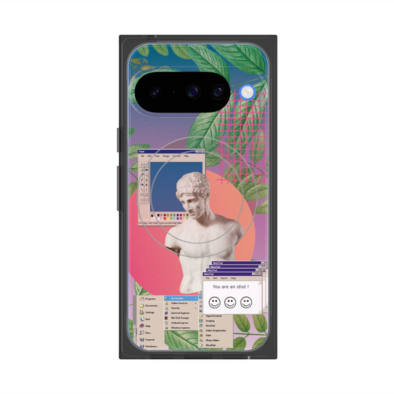 Premium Square Case with Pixelsnap［ vapor wave ］