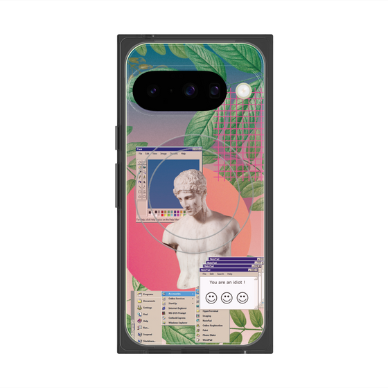 Premium Square Case with Pixelsnap［ vapor wave ］