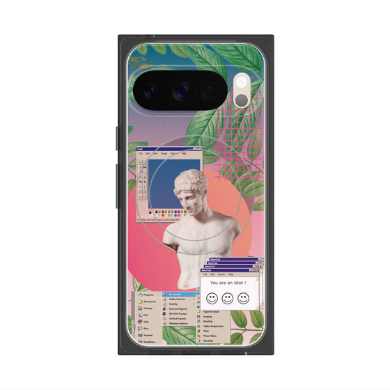 Premium Square Case with Pixelsnap［ vapor wave ］