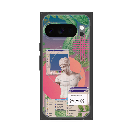 Premium Square Case with Pixelsnap［ vapor wave ］