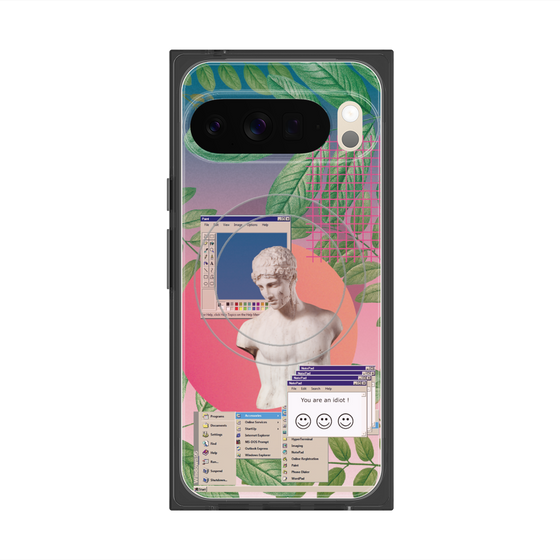 Premium Square Case with Pixelsnap［ vapor wave ］