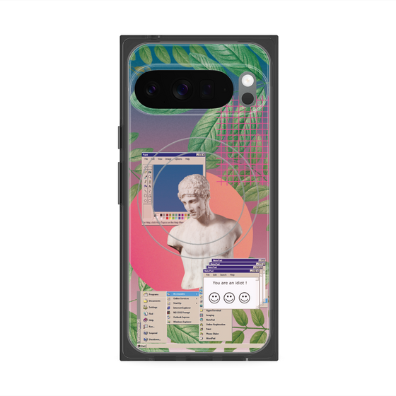 Premium Square Case with Pixelsnap［ vapor wave ］